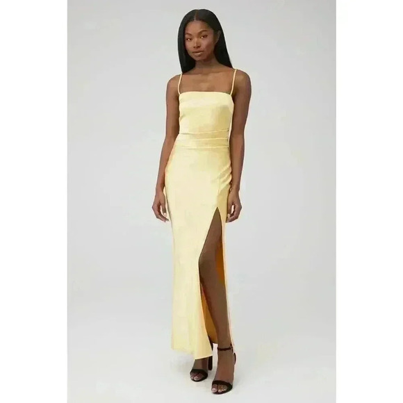Bec + Bridge Nadia Maxi Dress Yellow, Size US 2 Retails $280 - Picture 1 of 3
